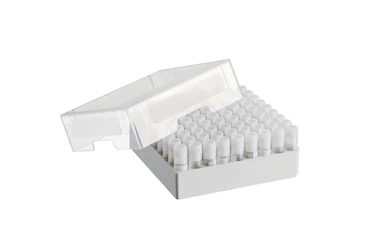 艾本德儲存盒 9 × 9, 可放置 81  個螺旋蓋（凍存）管， 1  –  2  mL，3  件，高 53  mm，2  英寸，聚丙烯材料，可耐受最低 -86  °C，可高溫高壓滅菌，帶蓋子并具有數(shù)
